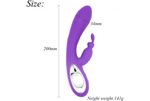 armony bella vibrador rabbit pull ring violeta