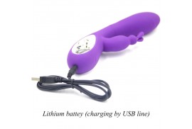 armony bella vibrador rabbit pull ring violeta