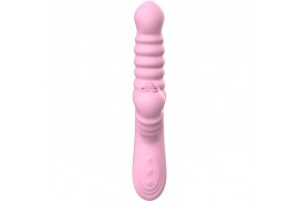 armony vibrador multifuncion con lengua estimuladora efecto calor rosa