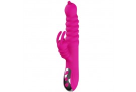 armony vibrador multifuncion rabbit doble lengua efecto calor fucsia