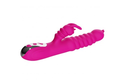 armony vibrador multifuncion rabbit doble lengua efecto calor fucsia