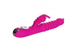 armony vibrador multifuncion rabbit doble lengua efecto calor fucsia