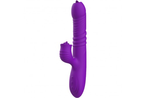 armony fully gspot vibrador rabbit con lengua estimuladora efecto calor violeta