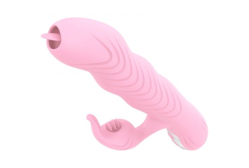 armony marcia vibrador thrusting doble lengua efecto calor rosa