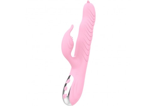 armony marcia vibrador thrusting doble lengua efecto calor rosa