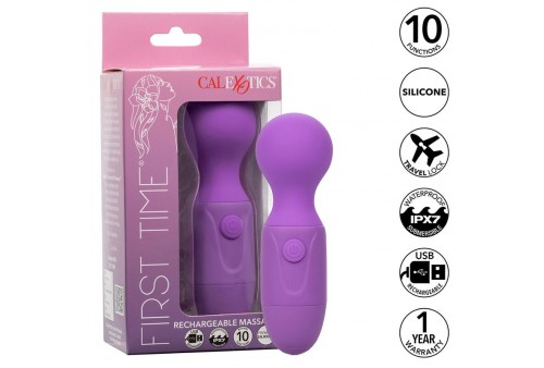 calexotics first time masajeador recargable 10 vibraciones violeta