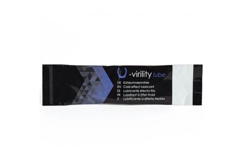 500 cosmetics u virility lube lubricante efecto frio 10 x 5 ml