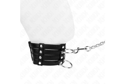 kink collar con correa 65 cm estilo sub ajustable 35 51 cm x 7 cm