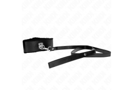 kink collar con correa 116 cm con tachuelas plateadas modelo 4 negro ajustable 40 48 cm x 6 cm