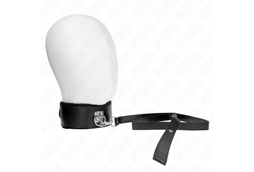 kink collar con correa 116 cm con tachuelas plateadas modelo 4 negro ajustable 40 48 cm x 6 cm