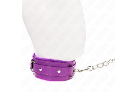 kink collar con correa 65 cm con restricciones morado ajustable 36 42 cm x 55 cm