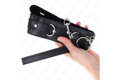 kink collar con correa 65 cm negro 54 x 45 cm