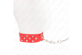 kink collar con correa 65 cm remache anilla rojo ajustable 36 50 cm x 38 cm