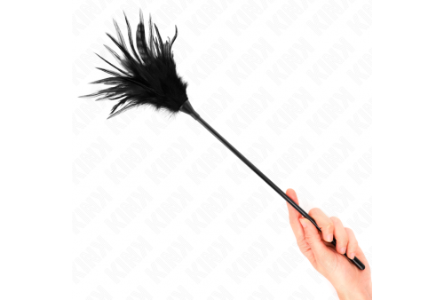 kink plumas múltiples para cosquillas negro 45 cm