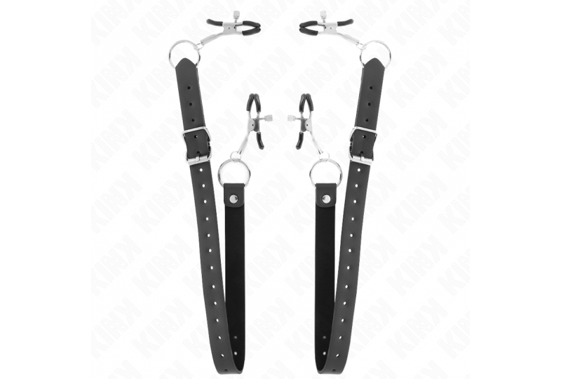 kink pinzas para clítoris 4 enganches ajustable 34 48 cm