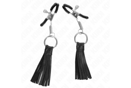 kink pinzas para pezones con borlas de polipiel 6 cm