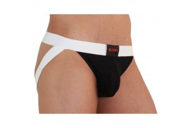 burn 004 jock brillante negro blanco s