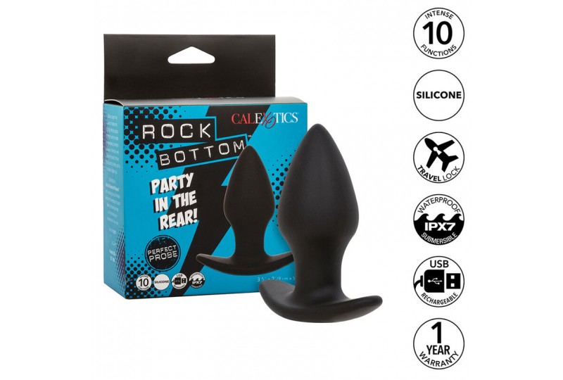 calexotics rock bottom perfect plug anal 10 vibraciones silicona negro