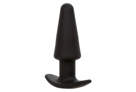 calexotics rock bottom plug anal cónico 10 vibraciones silicona negro