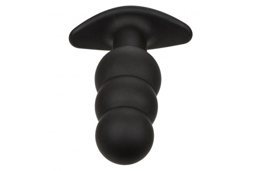 calexotics rock bottom plug anal con cuentas 10 vibraciones silicona negro