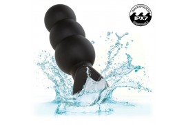 calexotics rock bottom plug anal con cuentas 10 vibraciones silicona negro