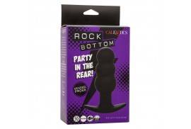 calexotics rock bottom plug anal con cuentas 10 vibraciones silicona negro