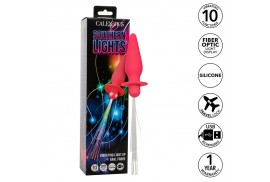 calexotics southern lights light up plug anal con luces 10 vibraciones silicona rosa