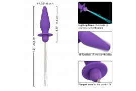 calexotics southern lights light up plug anal con luces 10 vibraciones silicona violeta