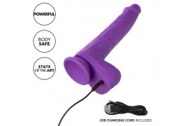 calexotics studs vibrador recargable y giratorio 10 vibraciones violeta