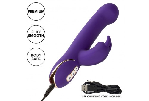 calexotics jack vibrador rabbit y estimulador 7 niveles de vibración y succión azul