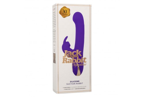 calexotics jack vibrador rabbit y estimulador 7 niveles de vibración y succión azul