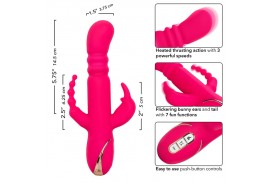 calexotics jack fantasy triple vibrador calentable rabbit rosa