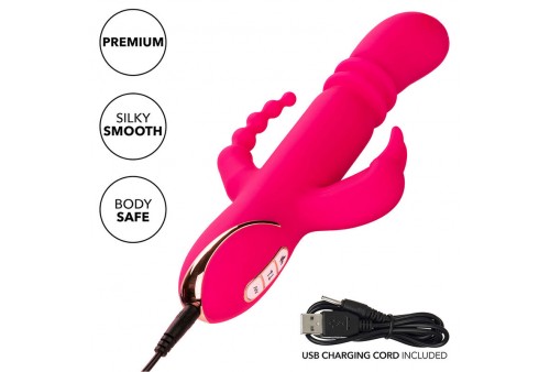 calexotics jack fantasy triple vibrador calentable rabbit rosa