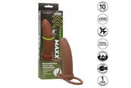 calexotics maxx doble penetrador grueso 10 vibraciones mulato