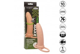 calexotics maxx doble penetrador grueso 10 vibraciones natural