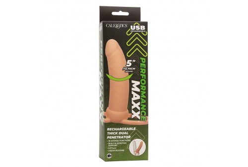 calexotics maxx doble penetrador grueso 10 vibraciones natural