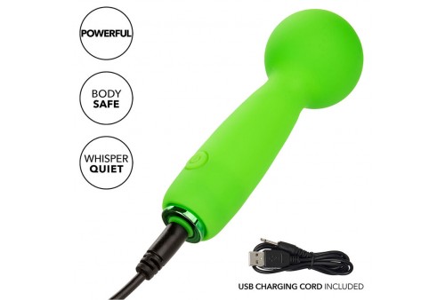 calexotics neon vibes the bubbly vibe mini masajeador 10 vibraciones verde