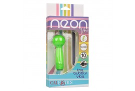 calexotics neon vibes the bubbly vibe mini masajeador 10 vibraciones verde