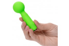 calexotics neon vibes the bubbly vibe mini masajeador 10 vibraciones verde