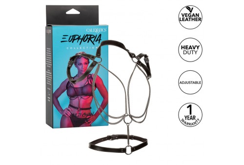 calexotics euphoria arnés estilo cabestro con múltiples cadenas premium