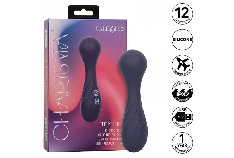 calexotics charisma temptation masajeador 12 funciones morado