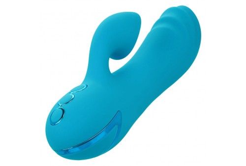 calexotics sunset beach seducer vibrador y estimulador 10 funciones azul