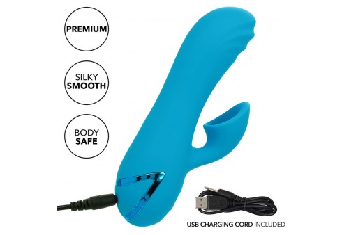 calexotics sunset beach seducer vibrador y estimulador 10 funciones azul