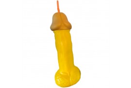 diablo picante vaso pene plástico amarillo