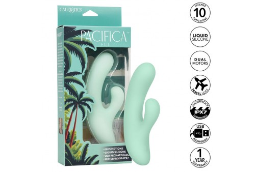 calexotics pacifica fiji vibrador y estimulador punto g 10 vibraciones aqua