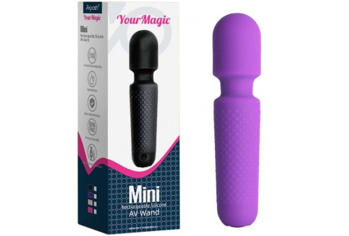 armony your magic masajeador vibrador recargable 10 vibraciones silicona morado