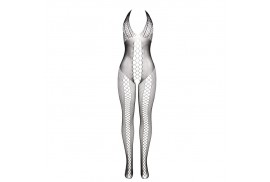 subblime 951832 bodystocking espalda abierta y detalles entrecruzados negro talla única