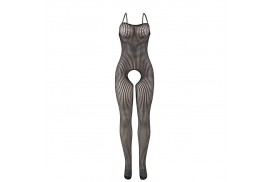 subblime 951726 bodystocking crotchless de rejilla elstico negro talla única