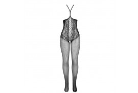 subblime 951849 bodystocking de rejilla copa abierta y cuello halter negro talla única