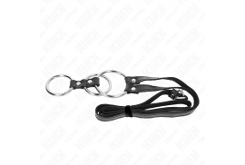 kink anillo pene metal triple 38 cm a 5 cm con cinturón polipiel 112 cm